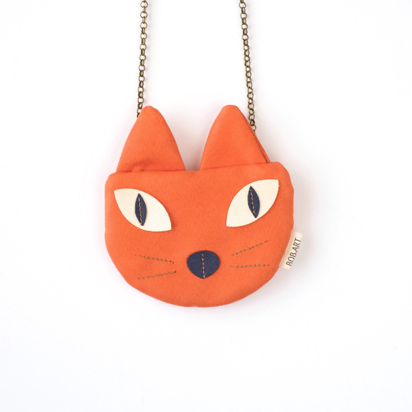 Bolso Monedero Gato Artesanal Sostenible Frontal | Bob Art Bolso Monedero Gato Artesanal Sostenible Frontal | Bob Art