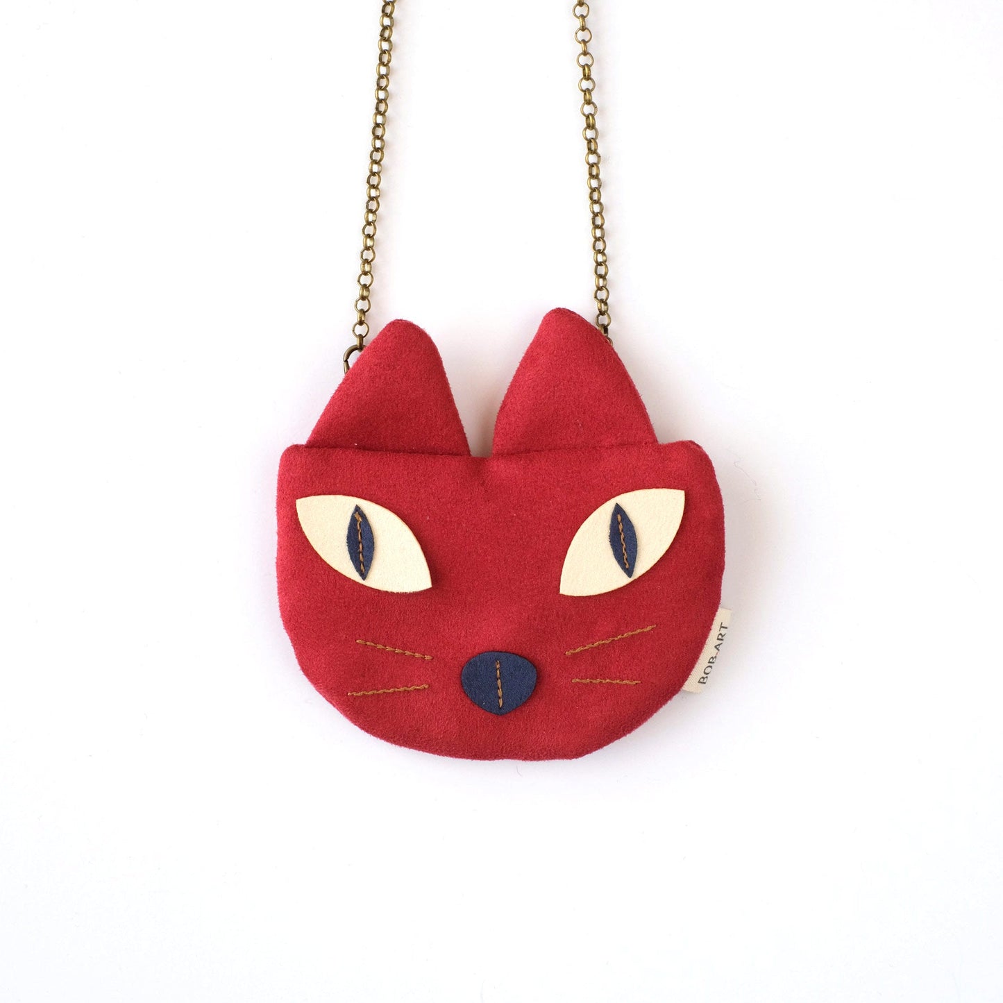 Bolso Monedero Gato Artesanal Sostenible Frontal | Bob Art Bolso Monedero Gato Artesanal Sostenible Frontal | Bob Art