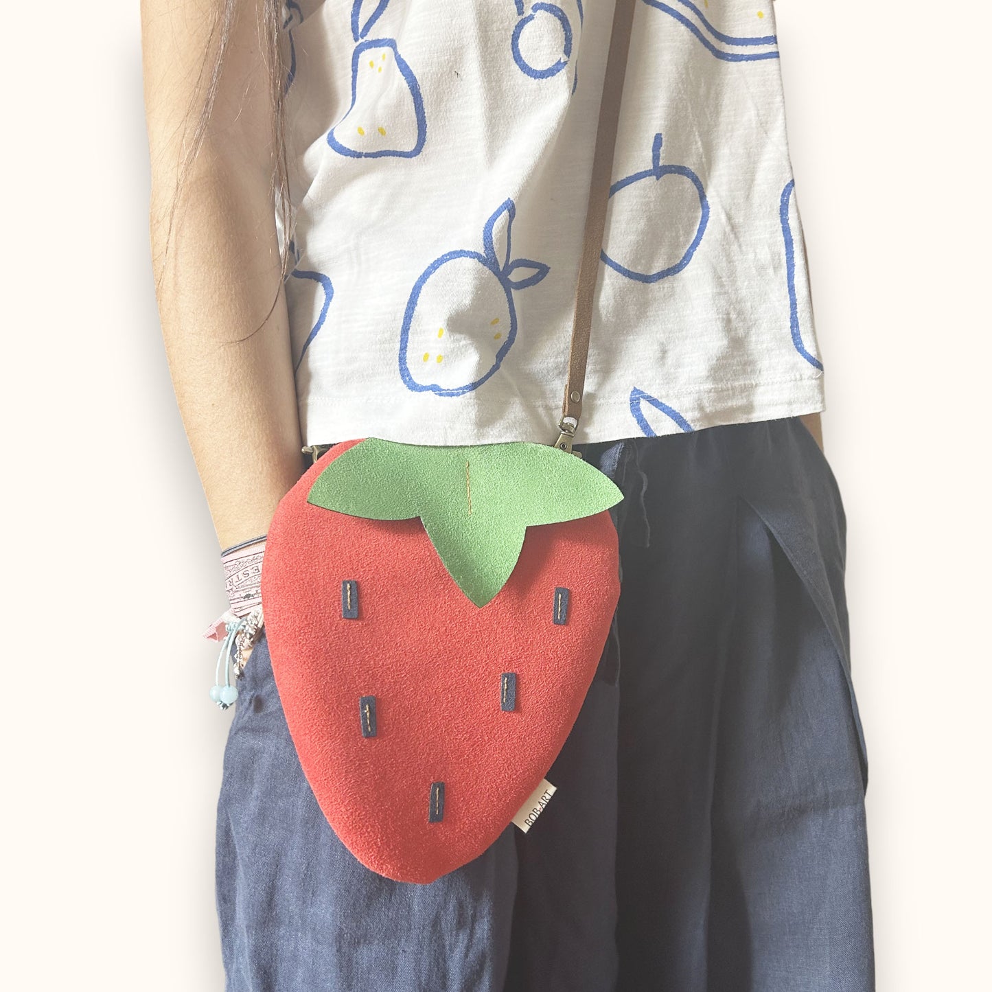 Bolso Forma Fresa Correa Piel Vegana Bolso Forma Fresa Correa Piel Vegana