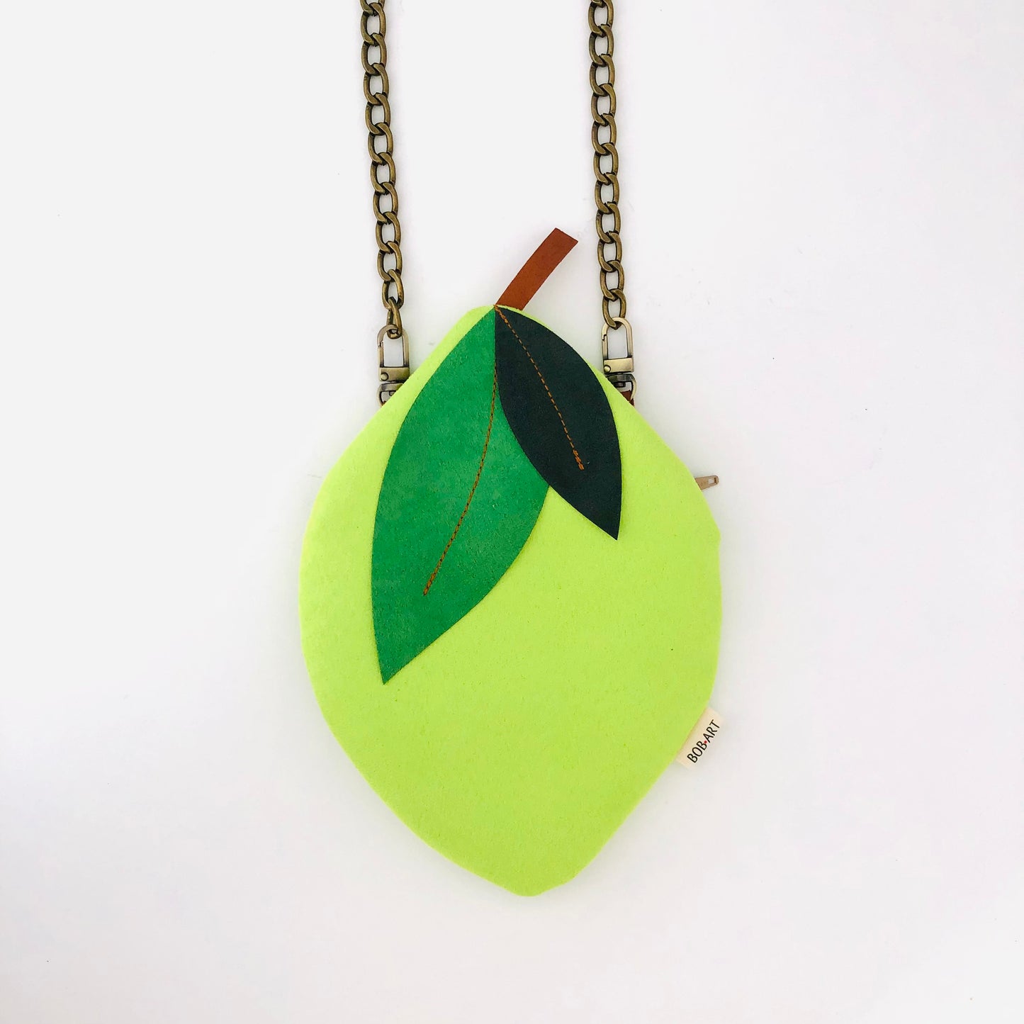 Bolso Limon Fruta Fruitopia Sostenible Artesanal Frontal | Bob Art Bolso Limon Fruta Fruitopia Sostenible Artesanal Frontal | Bob Art
