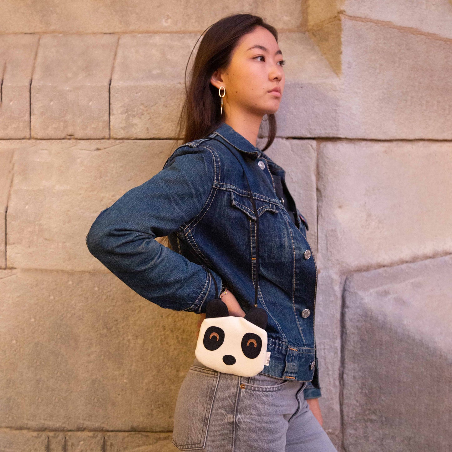 Bolso Monedero Oso Panda Animal Modelo Frontal Adulto |Bob Art Bolso Monedero Oso Panda Animal Modelo Frontal Adulto |Bob Art