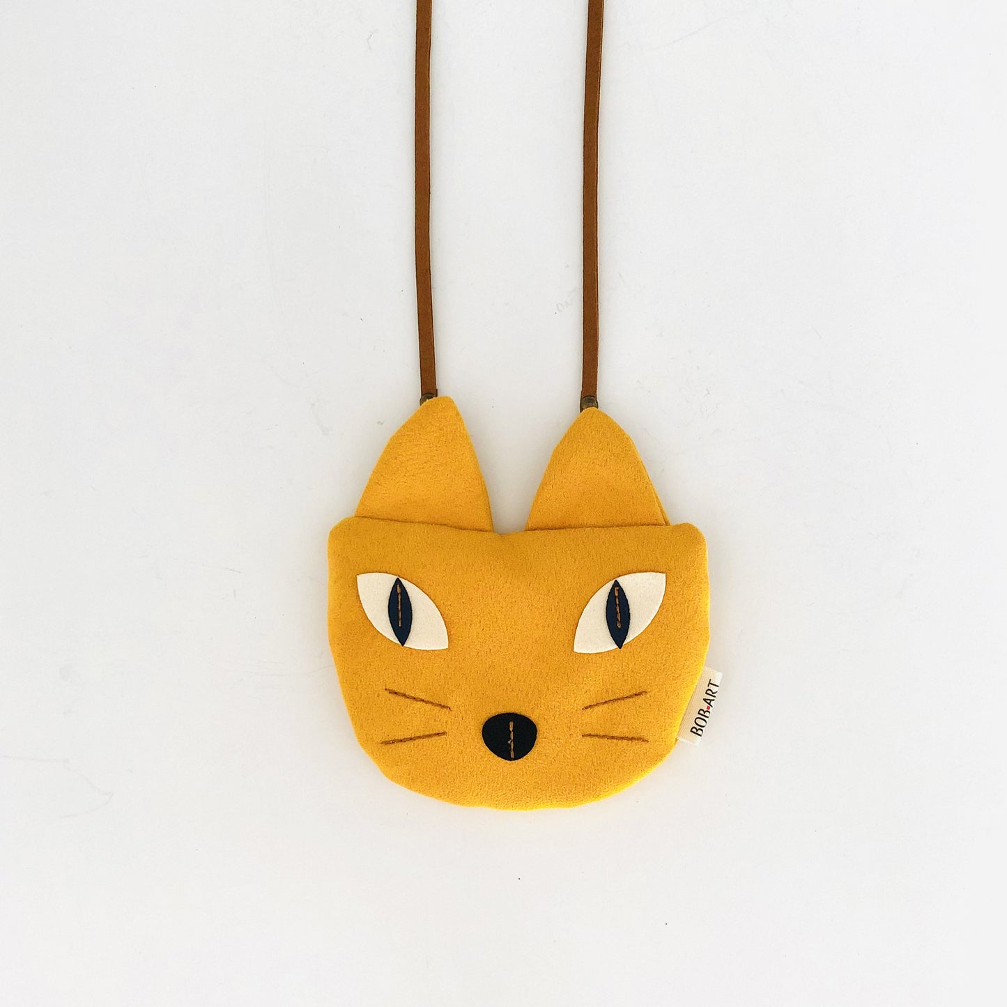 Monedero Gato Sostenible Artesanal Frontal | Bob Art Monedero Gato Sostenible Artesanal Frontal | Bob Art