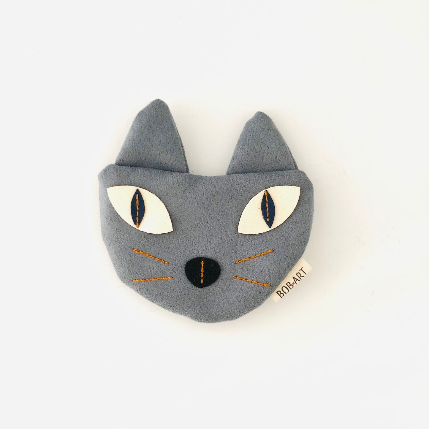 Monedero Gato Sostenible Artesanal Frontal | Bob Art Monedero Gato Sostenible Artesanal Frontal | Bob Art