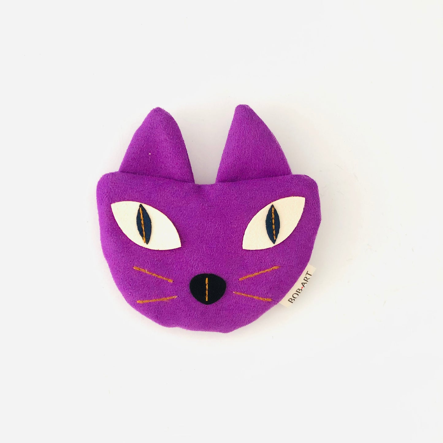 Monedero Gato Sostenible Artesanal Frontal | Bob Art Monedero Gato Sostenible Artesanal Frontal | Bob Art