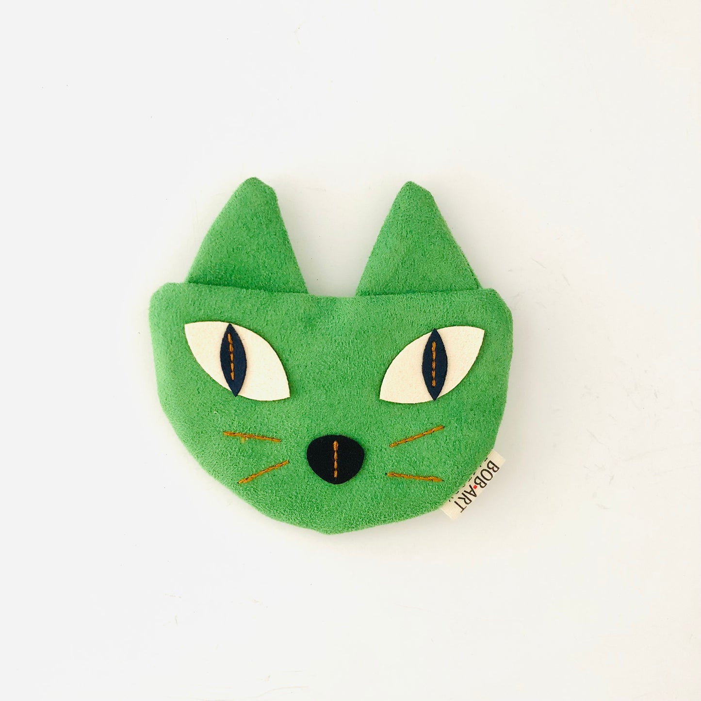 Monedero Gato Sostenible Artesanal Frontal | Bob Art Monedero Gato Sostenible Artesanal Frontal | Bob Art