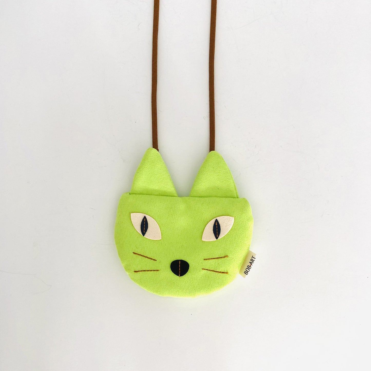Monedero Gato Sostenible Artesanal Frontal | Bob Art Monedero Gato Sostenible Artesanal Frontal | Bob Art
