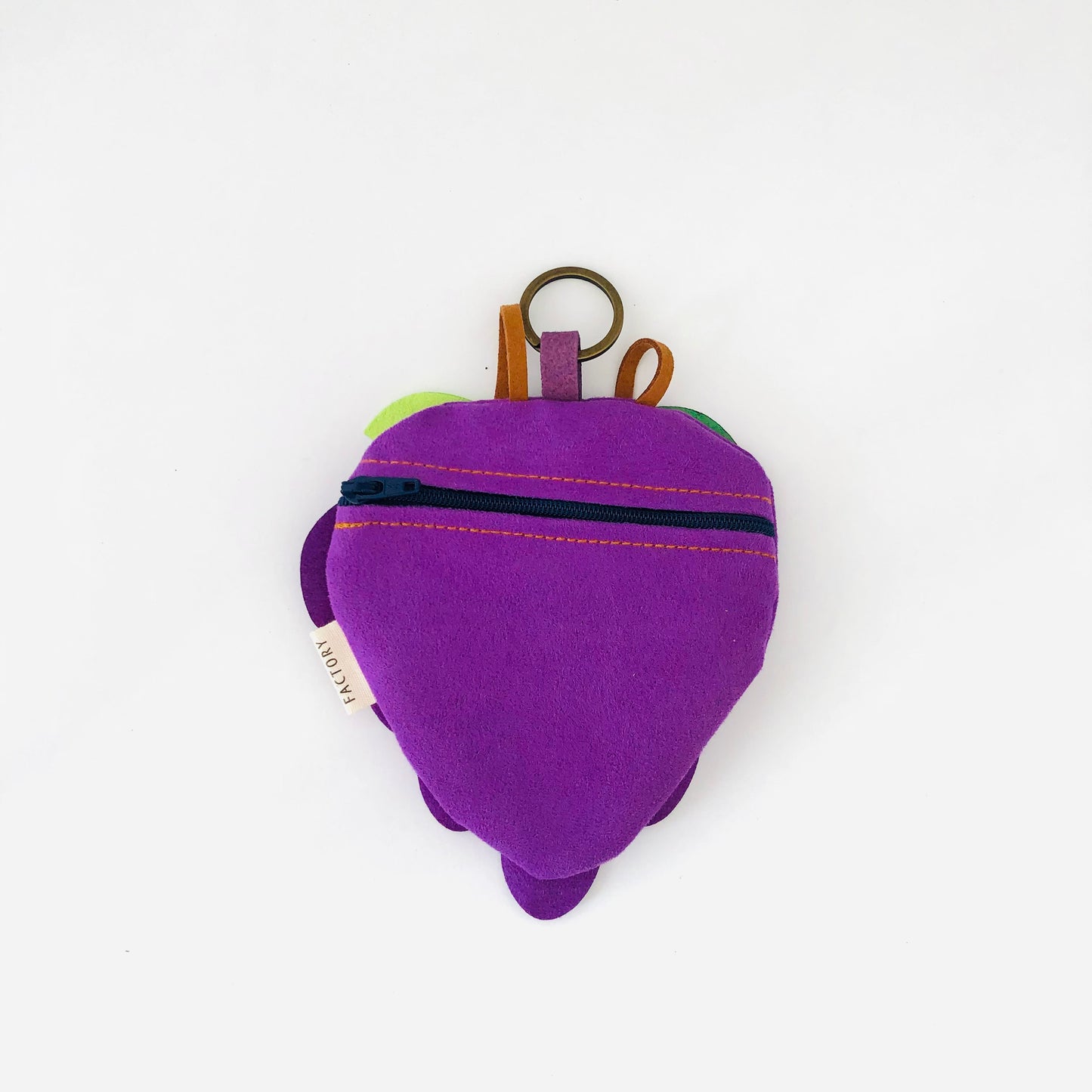 Monedero LLavero Uva Fruitopia Artesanal Sostenible Dorso | Bob Art Monedero LLavero Uva Fruitopia Artesanal Sostenible Dorso | Bob Art