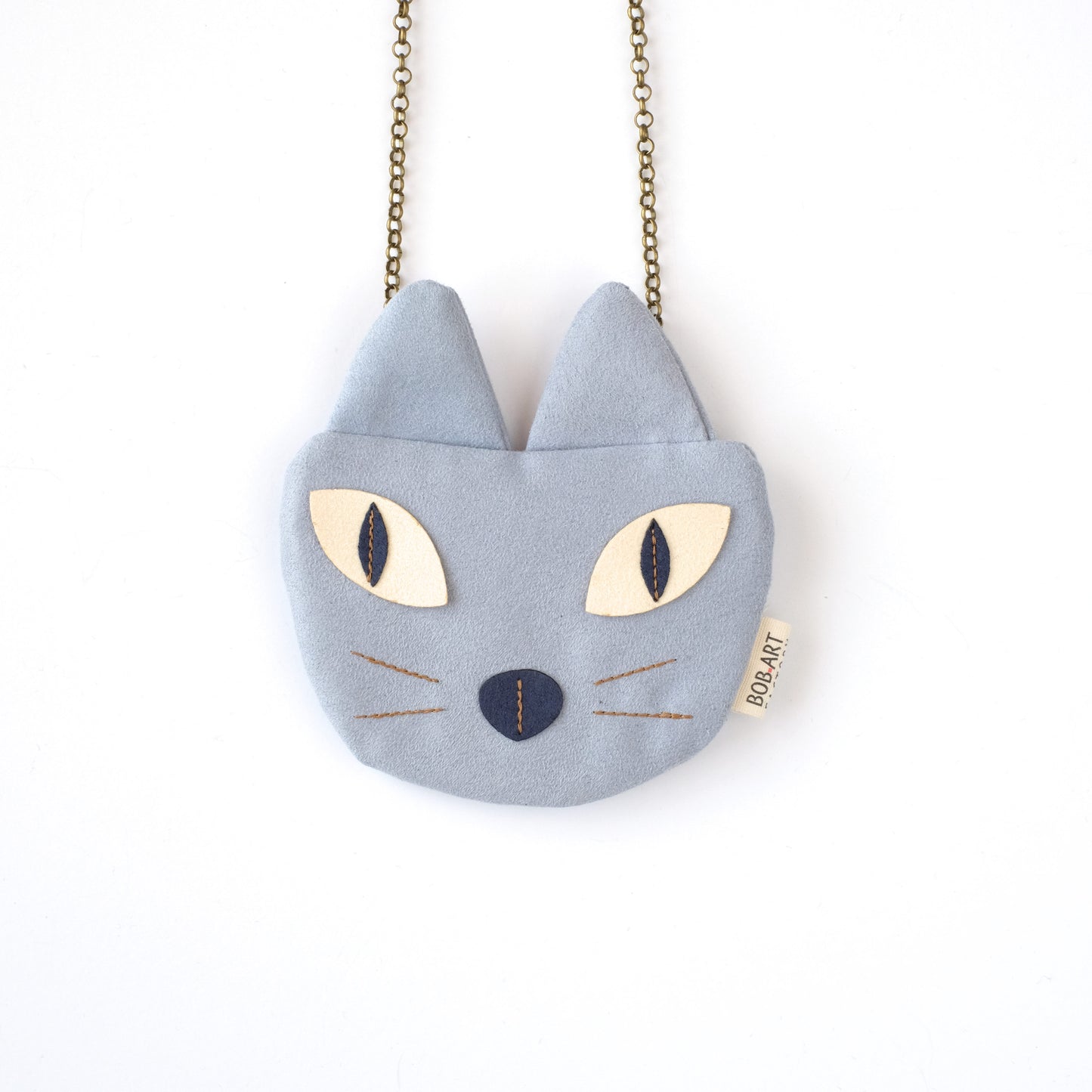 Bolso Monedero Gato Artesanal Sostenible Frontal | Bob Art Bolso Monedero Gato Artesanal Sostenible Frontal | Bob Art