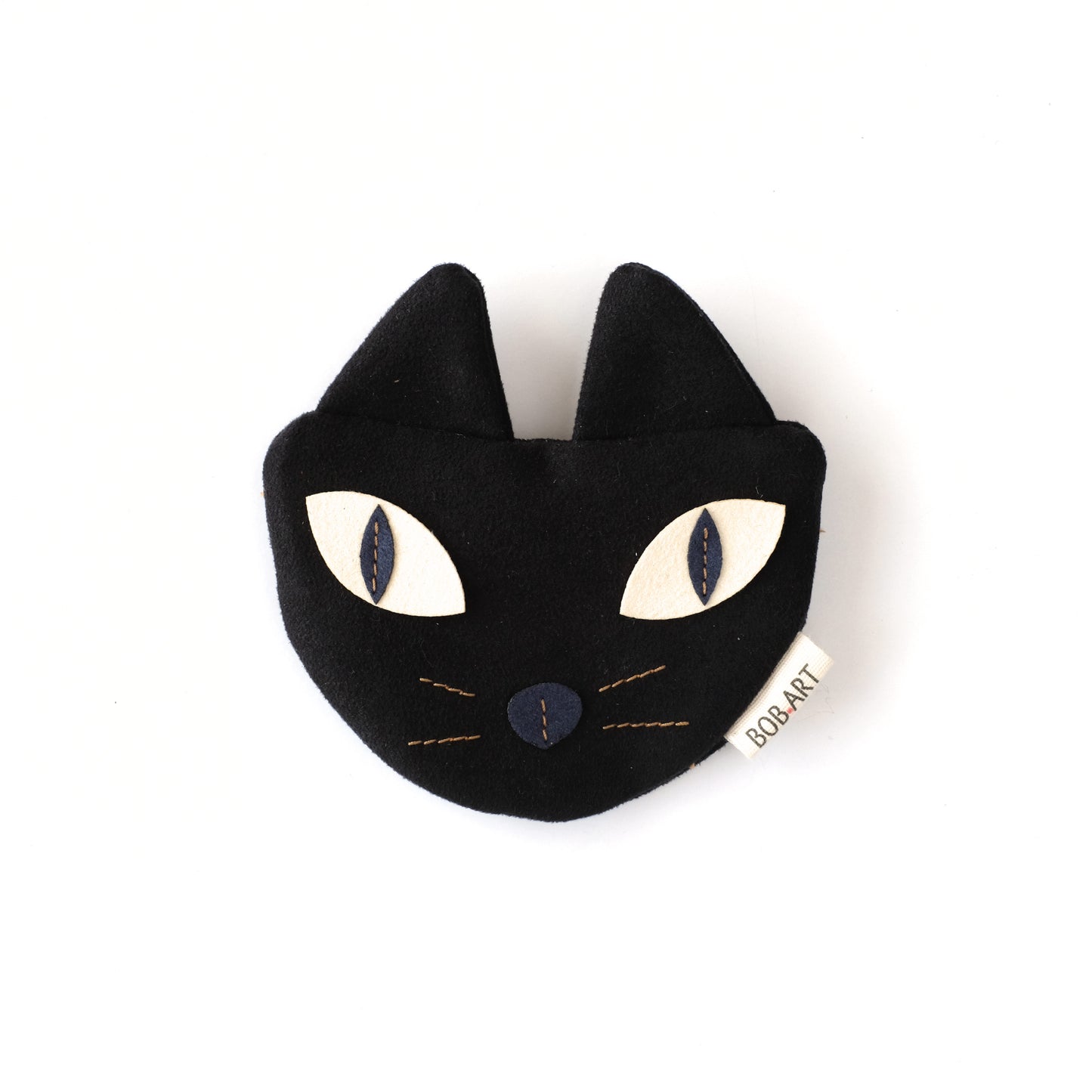 Bolso Monedero Gato Artesanal Sostenible Frontal | Bob Art Bolso Monedero Gato Artesanal Sostenible Frontal | Bob Art