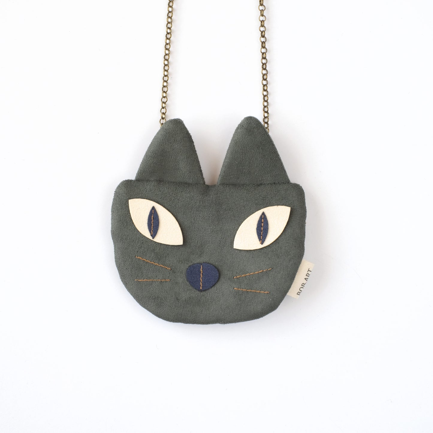 Bolso Monedero Gato Artesanal Sostenible Frontal | Bob Art Bolso Monedero Gato Artesanal Sostenible Frontal | Bob Art