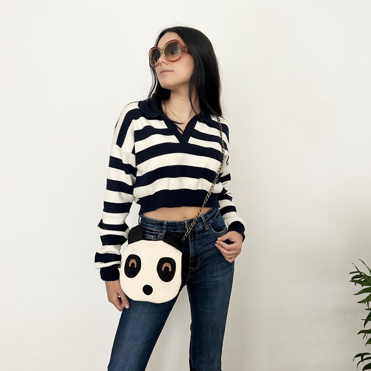 Bolso Panda  Frontal Modelo Adulto | Bobart