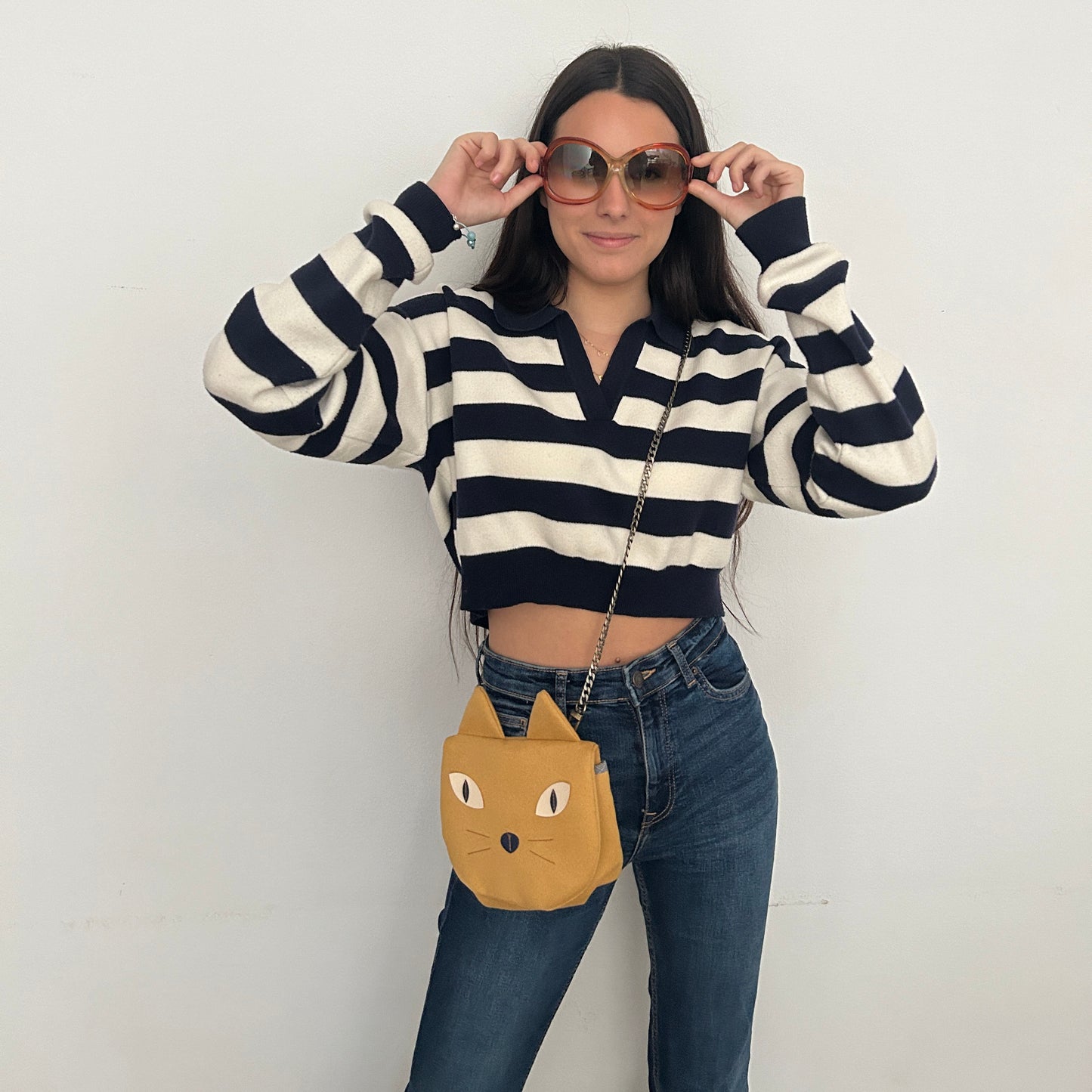 Bolso Gato Frontal Modelo Adulto | Bob Art