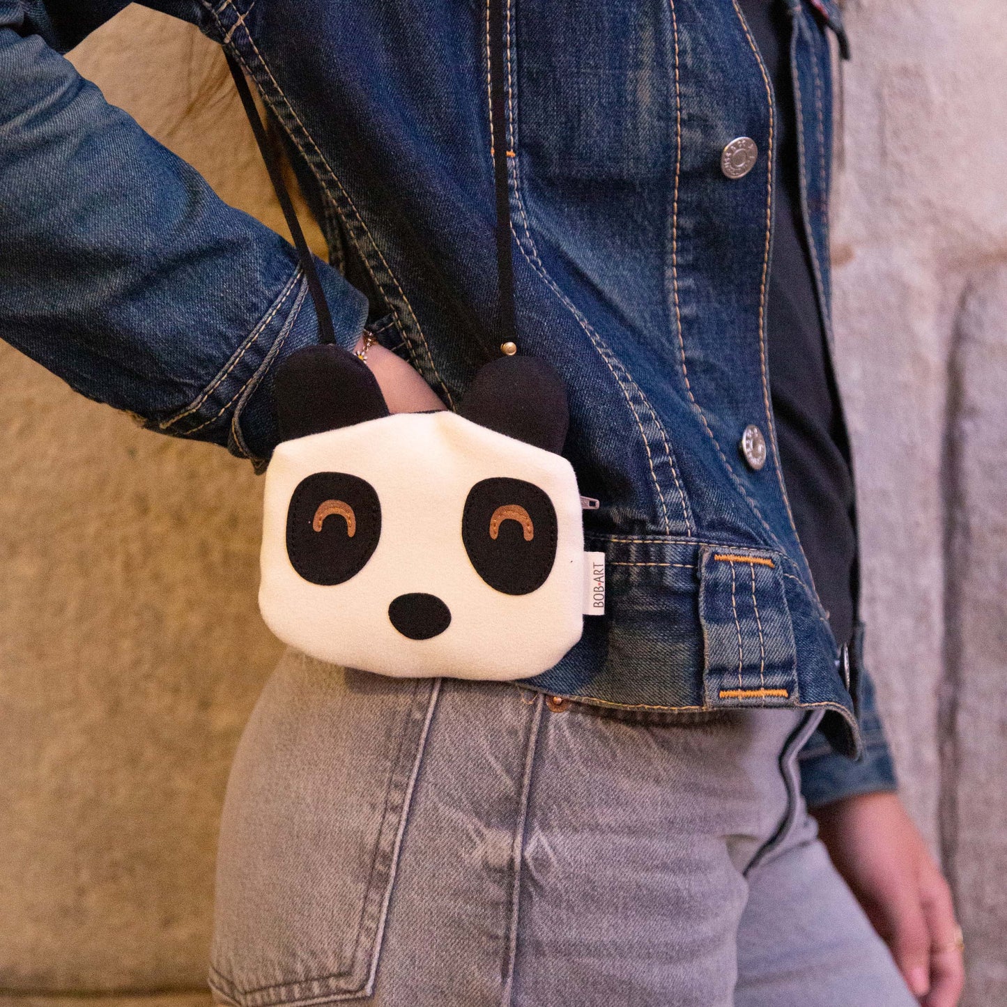 Bolso Monedero Oso Panda Animal Modelo Frontal Adulto |Bob Art