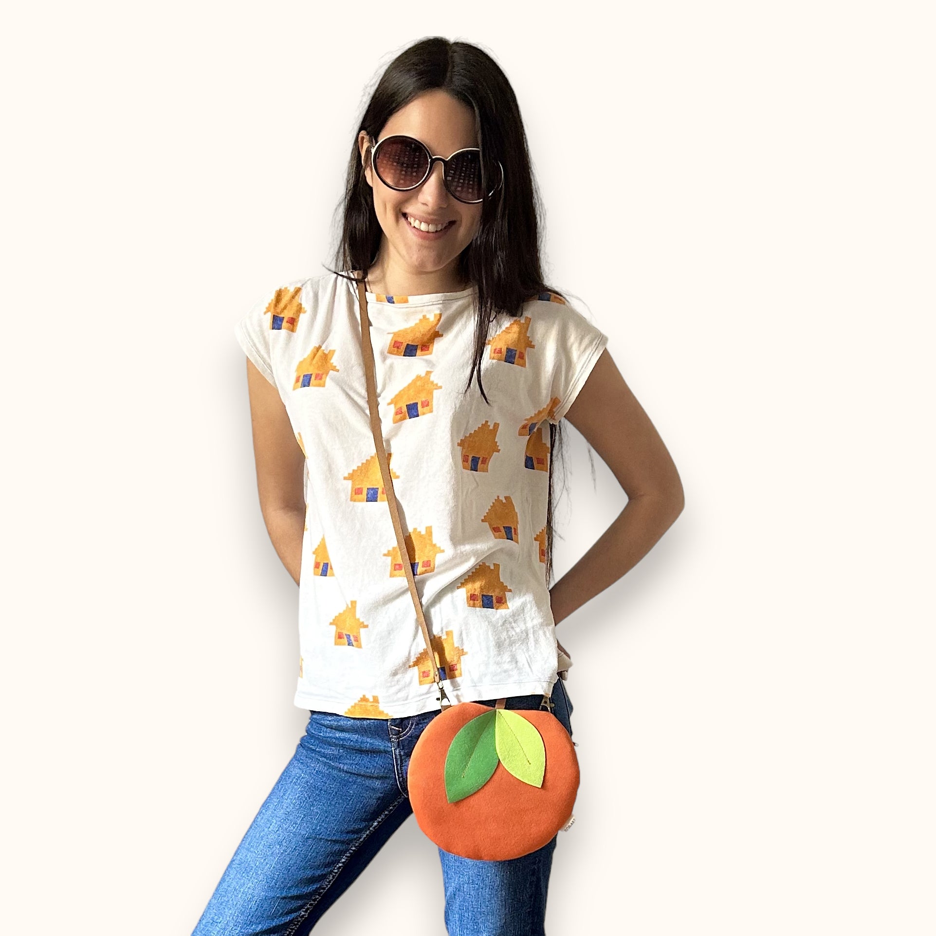 Bolso Naranja de piel vegana
