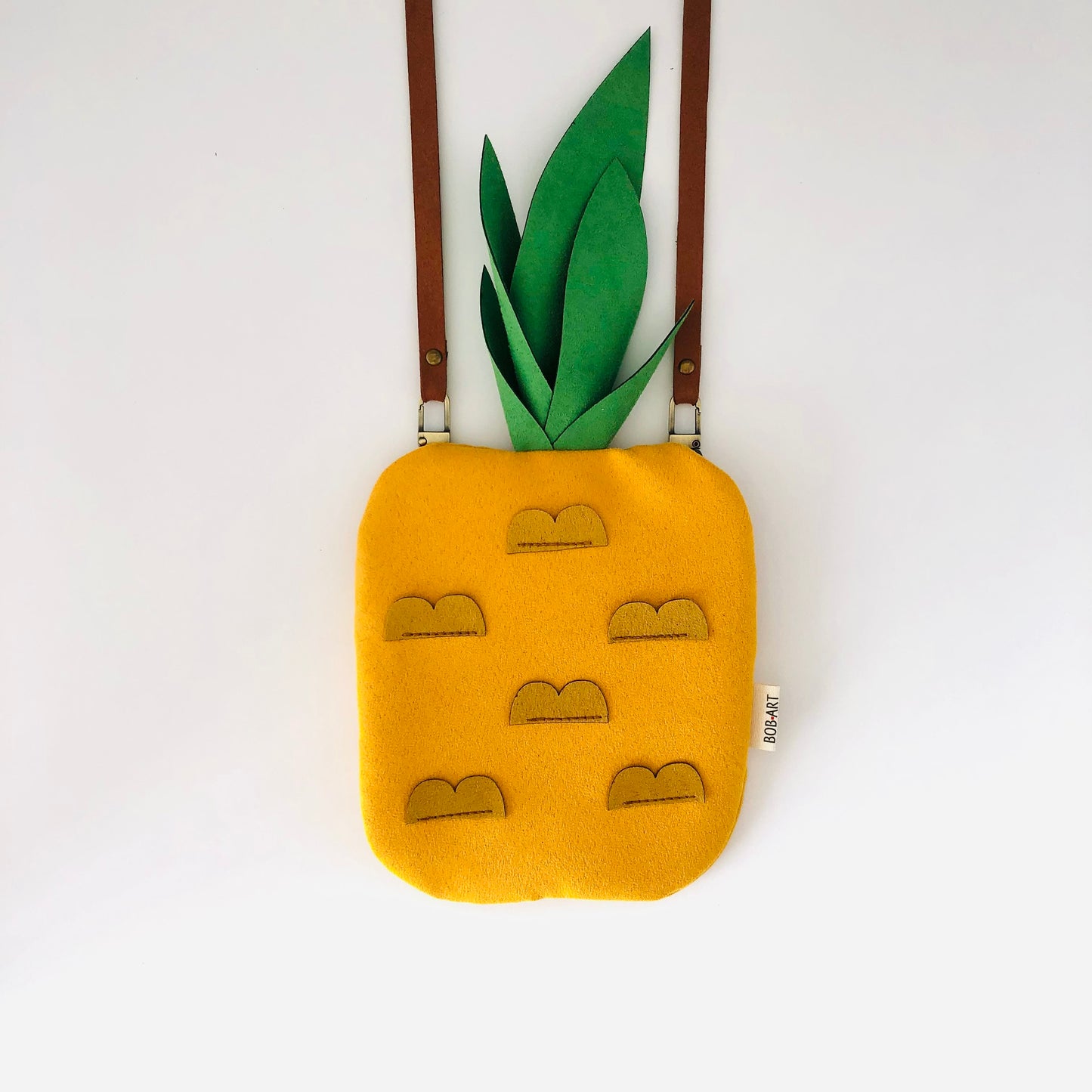 Bolso Piña Fruitopia artesanal y sostenible Frontal | Bob Art