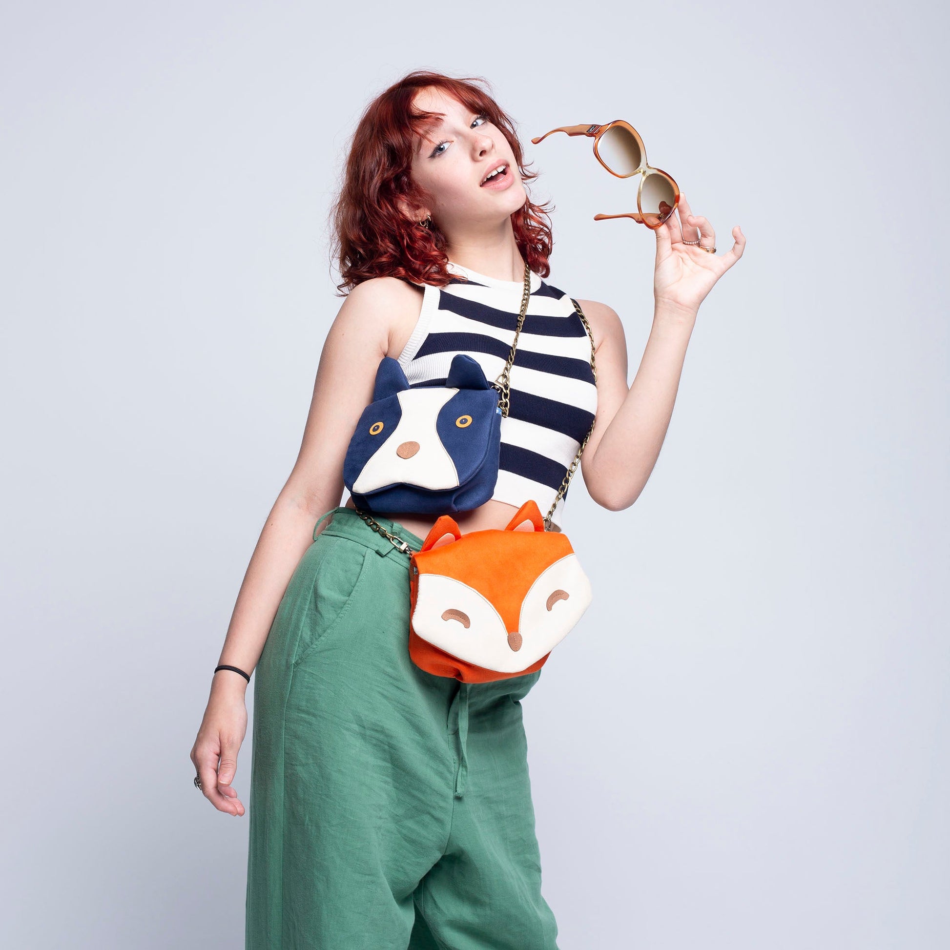 Bolso Zorro Animal Frontal Modelo |Bob Art