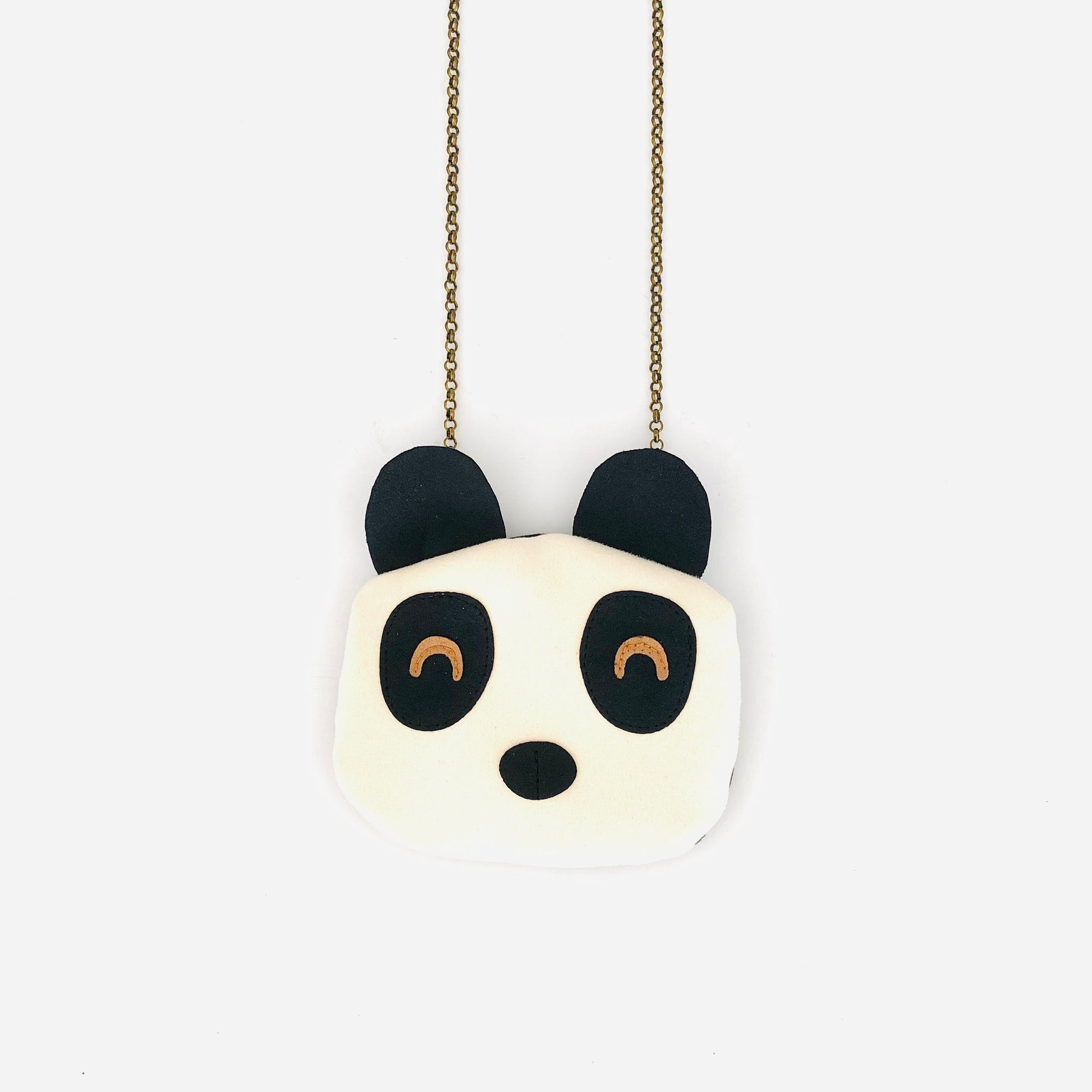 Monedero Panda Sostenible Artesanal Frontal | Bob Art